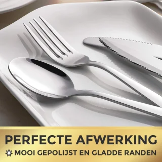 Nince Bestekset 36-delig RVS Zilver voor 6 Personen