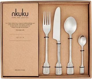 Nkuku Veeta Bestekset 16-delig Zilver