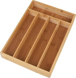 Nouveaute Bestekladeverdeler bamboe 32x23x45 cm