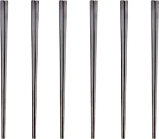 oDaani RVS eetstokjes zwart set 12 stuks