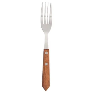 Olympia Steakvork RVS 18/0 met houten heft set van 12