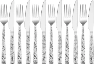Omgoods 12-delig RVS steakbestek voor 6 personen