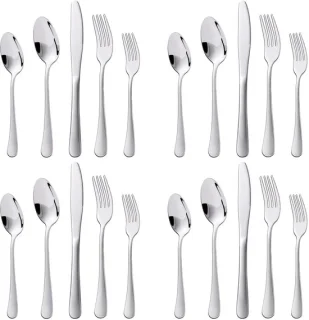 Omgoods 20-delig RVS bestekset voor 4 personen