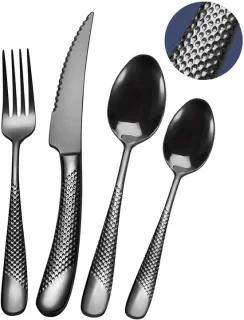 Omgoods 24-delige hammered bestekset