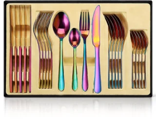 Omgoods 24-delige rainbow bestekset