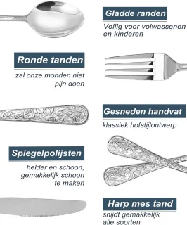Omgoods 24-delige vintage bestekset