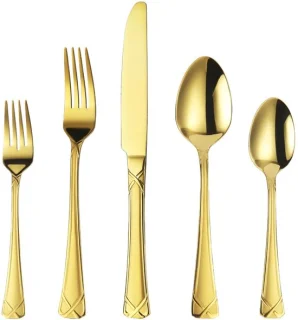 Omgoods 30-delig gouden bestekset