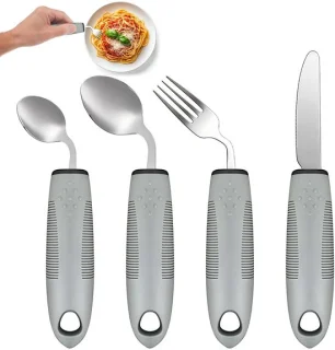 Omgoods 4-delige bestekset voor personen met beperkingen