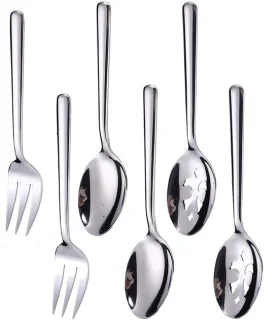 Omgoods 6-pack buffetcolanders en serveerlepels