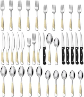 Omgoods bestekset voor 12 personen, 36-delig