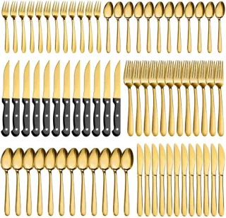 Omgoods gouden bestekset