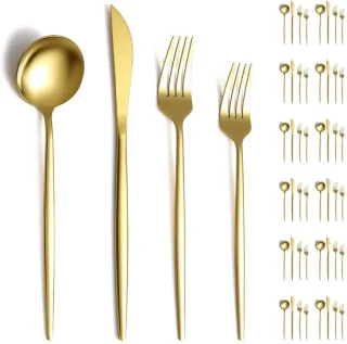Omgoods gouden bestekset