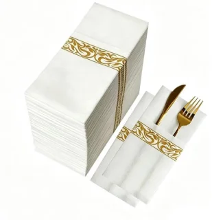 Omgoods wegwerp tafelnapkins