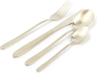 ONA Bestekset Slim Champagne Mat 24-delig