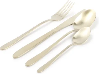 ONA Bestekset Slim Champagne Mat 24-delig