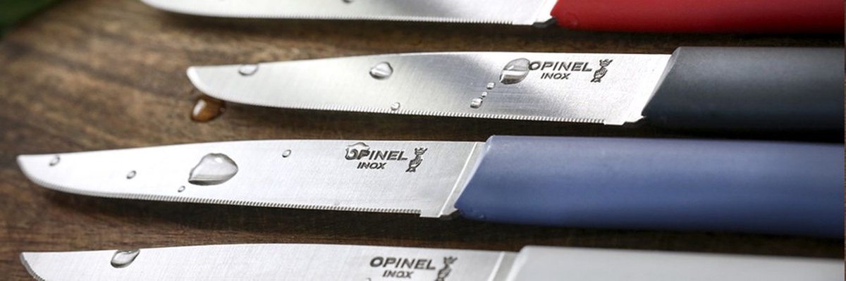 Opinel N°125 Bon Appétit+ Cloud Tafelmessenset 4-delig Wit