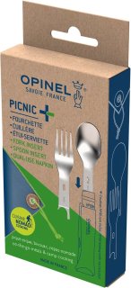 Wat vinden we goed aan de Opinel Picnic Plus 3-delig reisbestek