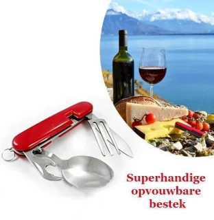 Opvouwbaar bestek set van 2 stuks