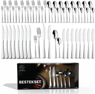De Organess 12-persoons bestekset (72-delig) in één oogopslag