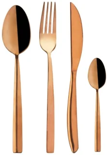 Orion COPPER Serie - Roestvrijstalen bestekset