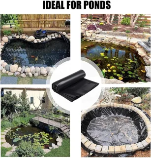 Outdoor Pond Liner PE Film 3x5m Black