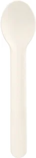 Papieren koffielepels 13 cm, wit - 100 stuks