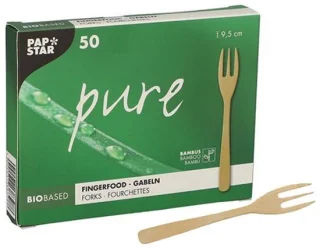 Papstar fingerfood vorken bamboe naturel