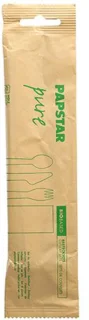 Papstar Houten Bestekset 4-in-1 30 stuks