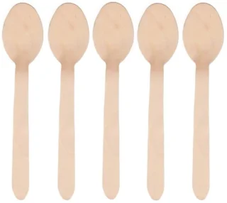 Papstar Houten Lepels Wegwerp 16 cm - 100 stuks