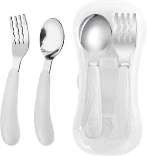 Peuter vork en lepel set 2 stuks