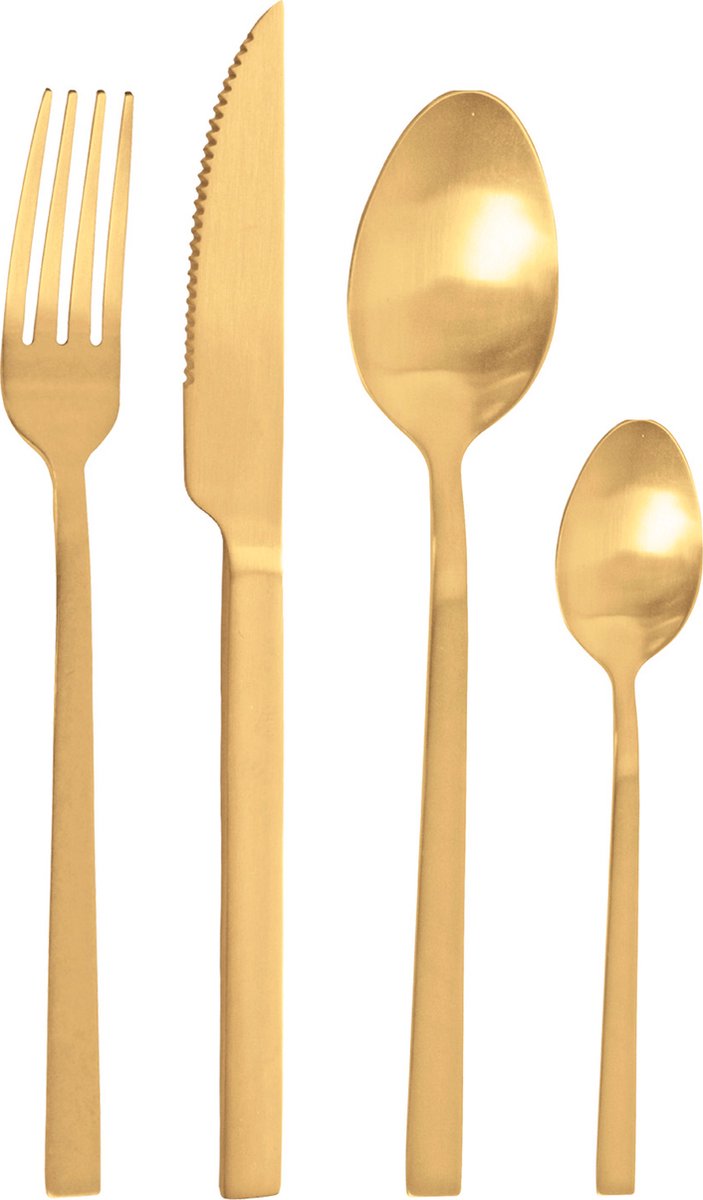 De Pintinox Duke 24-delige bestekset goud rvs in één oogopslag