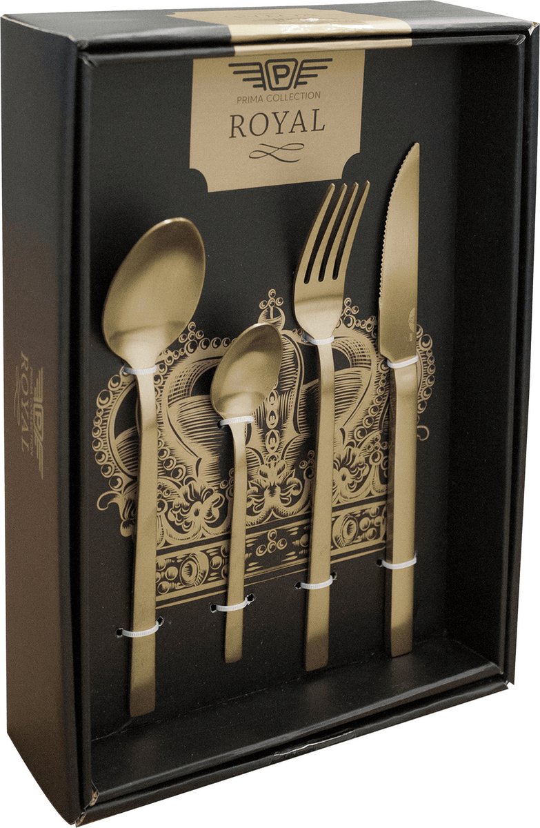 Wat vinden we goed aan de Pintinox Duke 24-delige bestekset goud rvs