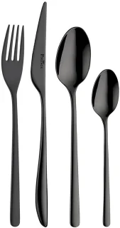 Pintinox Florence 24-delig Zwart Hoogglans 6-persoons