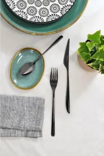 Pintinox Florence 24-delig Zwart Hoogglans 6-persoons