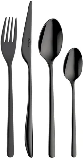 Pintinox Florence 24-delig Zwart Hoogglans 6-persoons