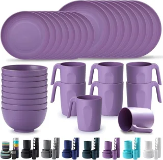 Plastic bestekset 32-delig voor 8 personen