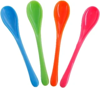 Plastic lepelset van 4 stuks