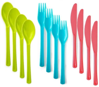De Plasticforte Bestekset 12-delig kunststof 19 cm in één oogopslag