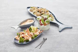 Point-Virgule RVS prikkers set van 12 met ring 3 kleuren
