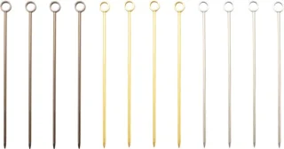 Point-Virgule RVS prikkers set van 12 met ring 3 kleuren