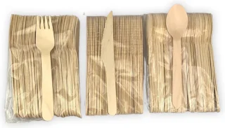 Pomebio Houten Bestek Set 150 Stuks