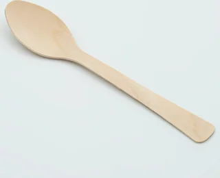 PomeBio Houten Lepels 160 mm 100 Stuks