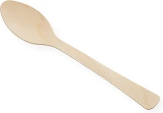 PomeBio Houten Lepels 160 mm 100 Stuks