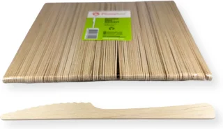 PomeBio Houten Mes 165 mm 100 Stuks