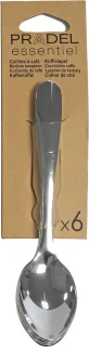 Pradel Essentiel Ondine Set Lepels 18 cm RVS 6-delig