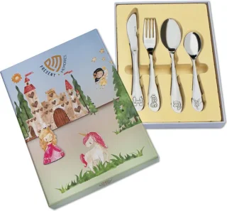Present Memories Kinderbestek 4-delig Fairy Tales RVS