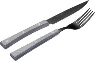 Primecook Titan Ecoshield mes en vork set 13 cm