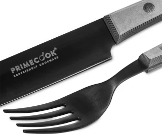 Primecook Titan Ecoshield mes en vork set 13 cm
