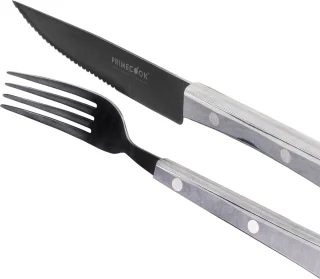 Primecook vork en mes set 13 cm Titan Ecoshield Paperstone