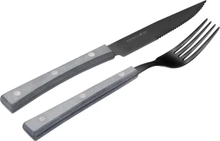 Primecook vork en mes set 13 cm Titan Ecoshield Paperstone